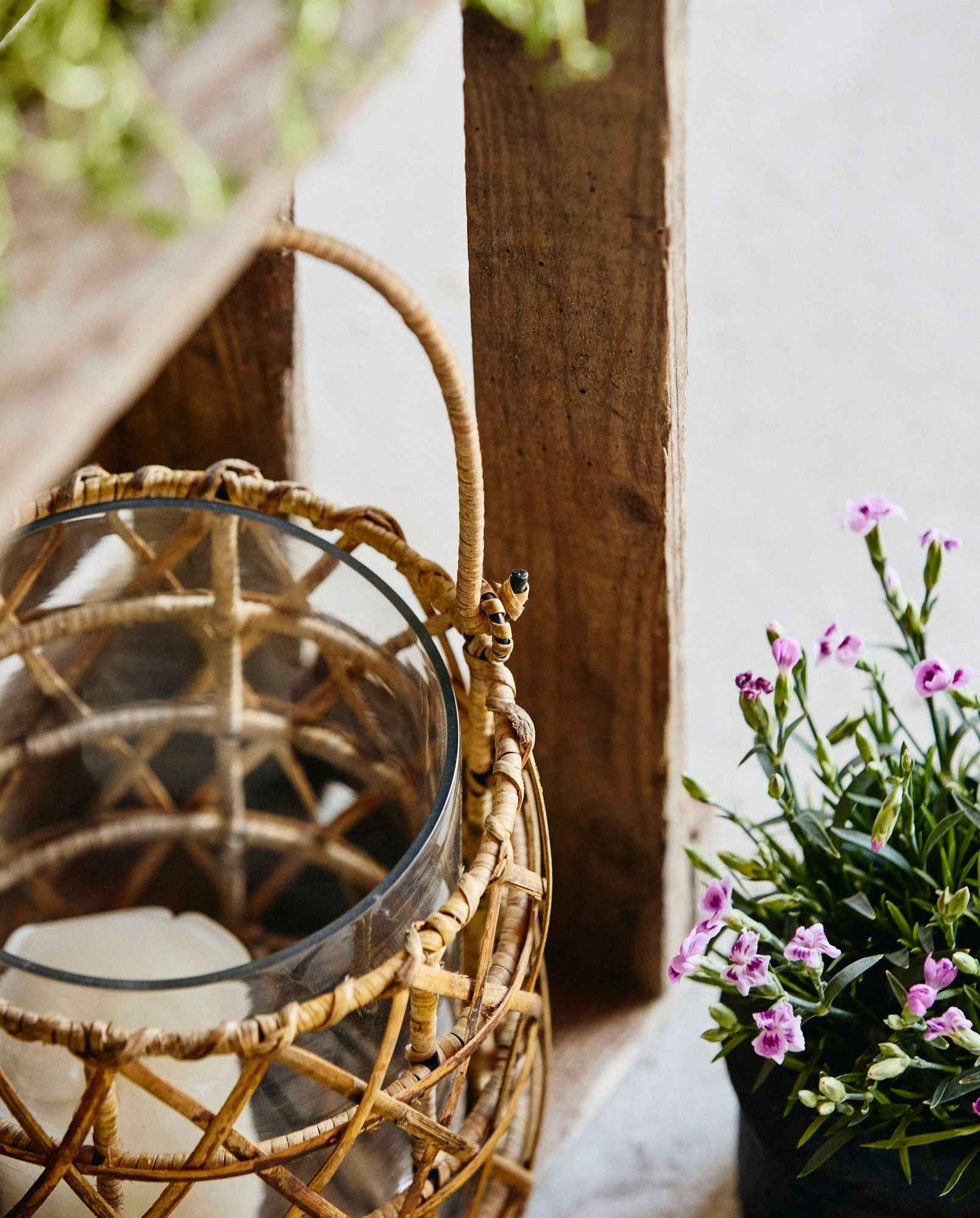 GHIZO lantern, glass, medium