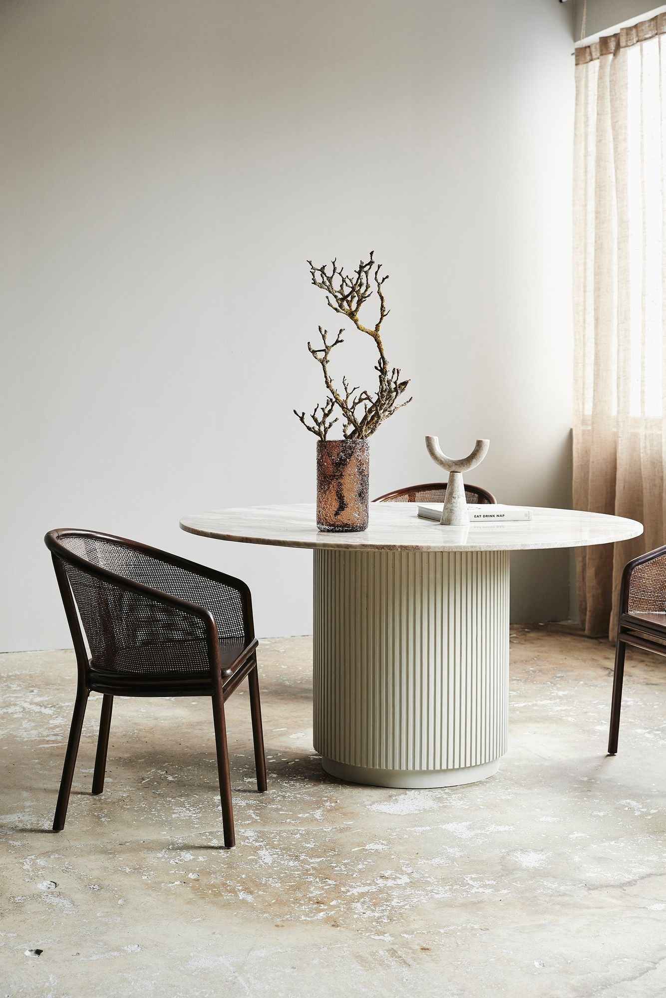 MOSSO dinner chair, dark brown