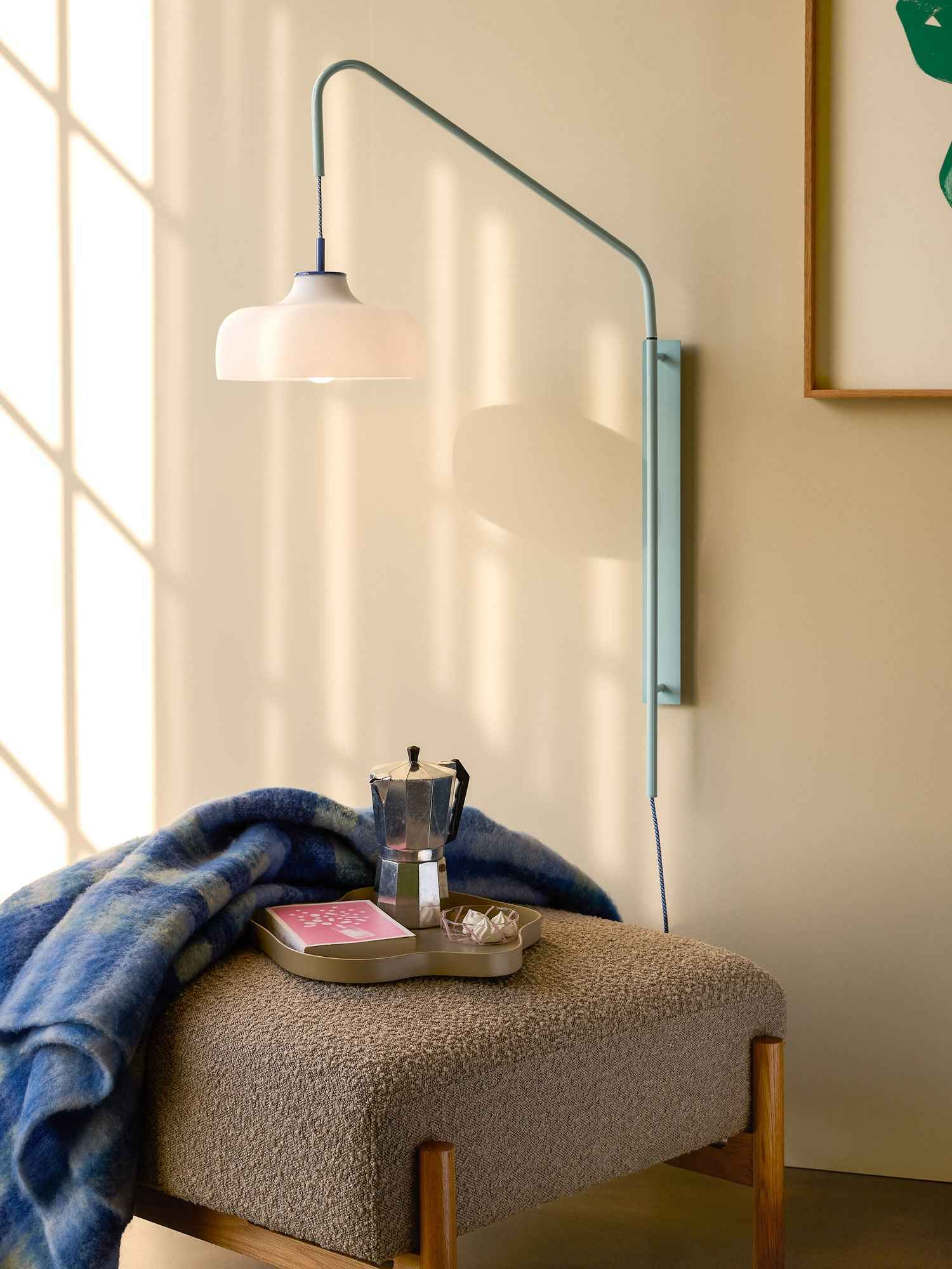 Hübsch Current Wall Light Light blue