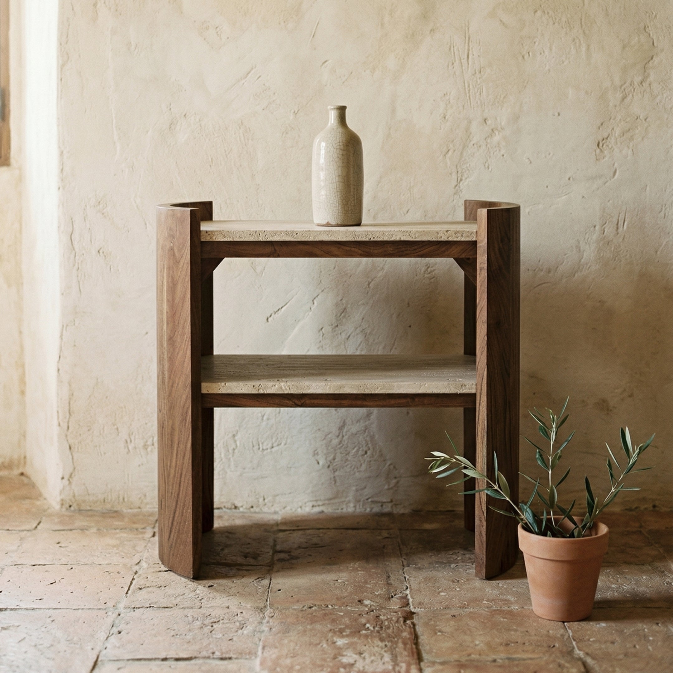 Tivoli Side Table - Two shelves - Bambuá