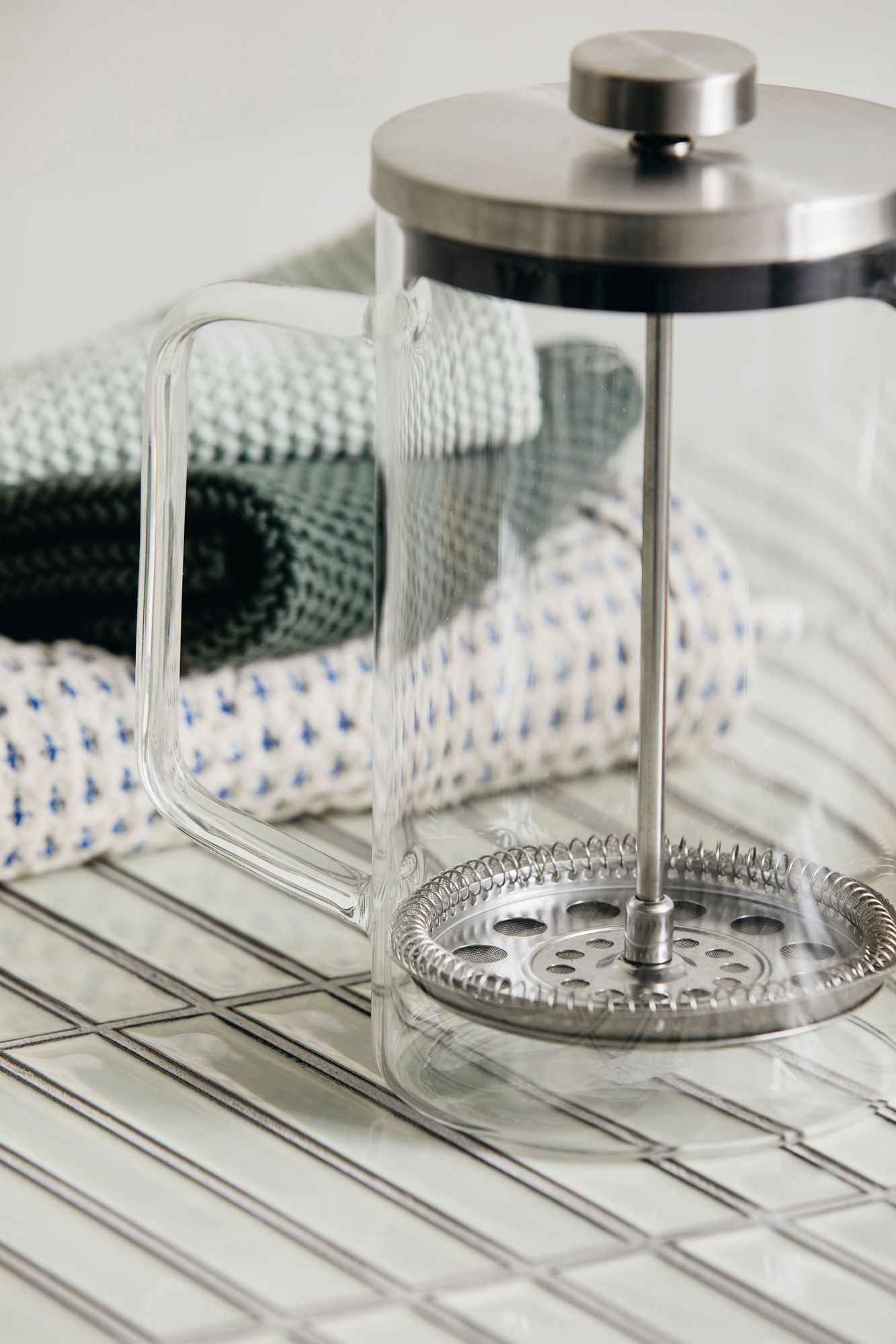 CLOVER french press, glass - clear