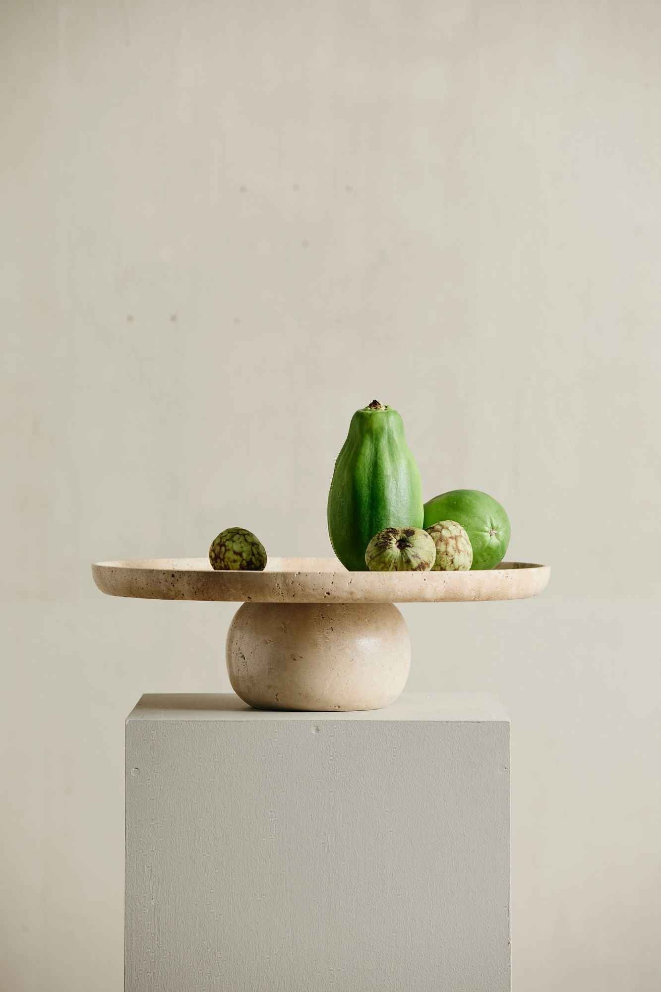 MASA tray on foot - ivory