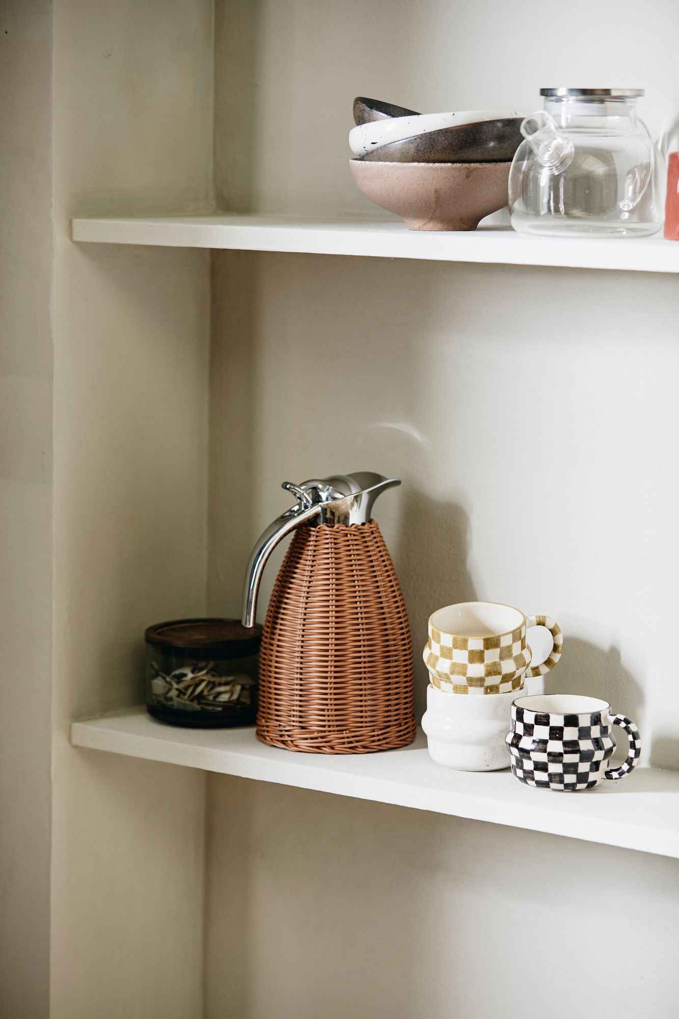 YSIA cup, check - black/ivory