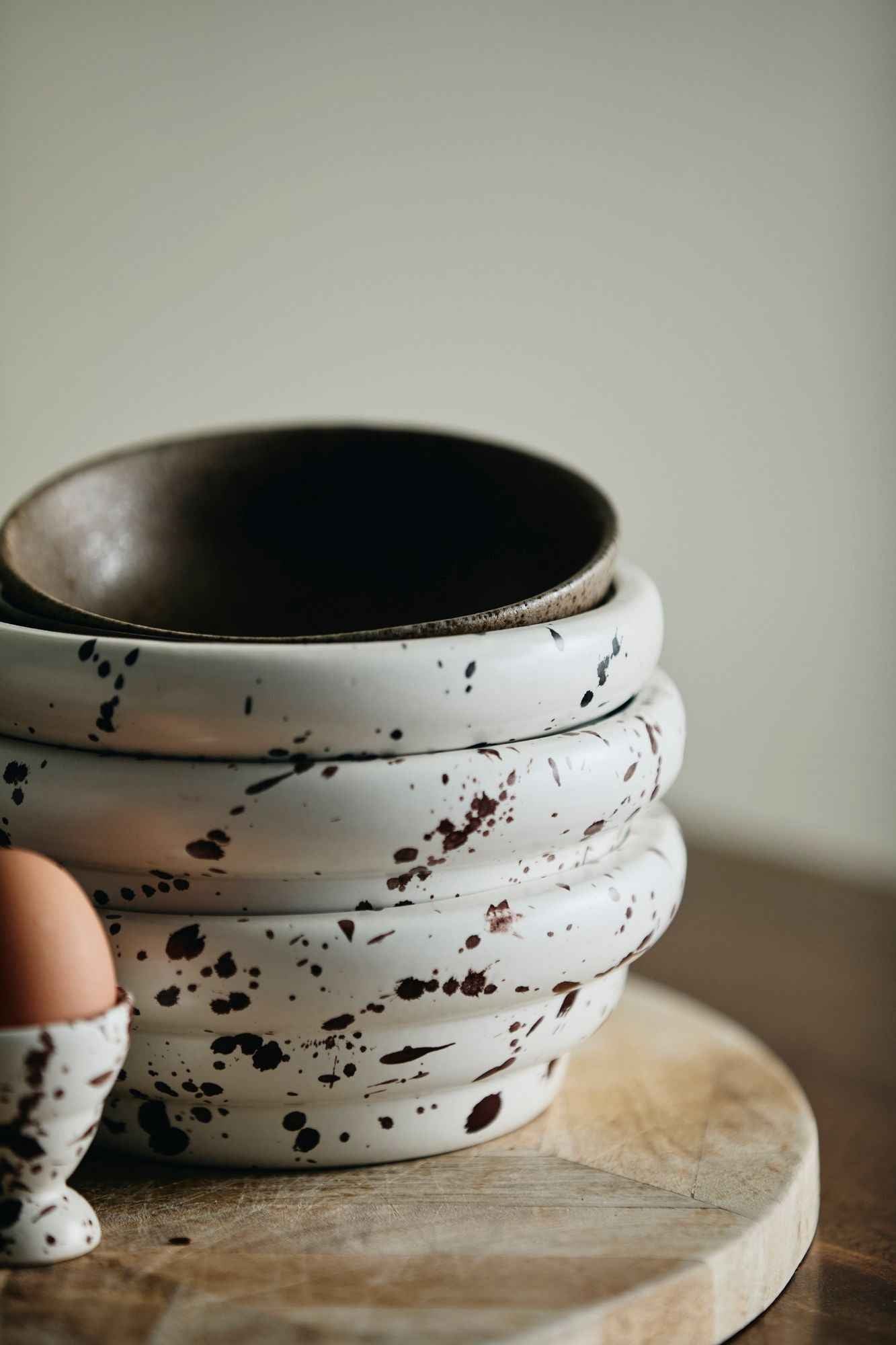 RIA bowl w. splash - ivory