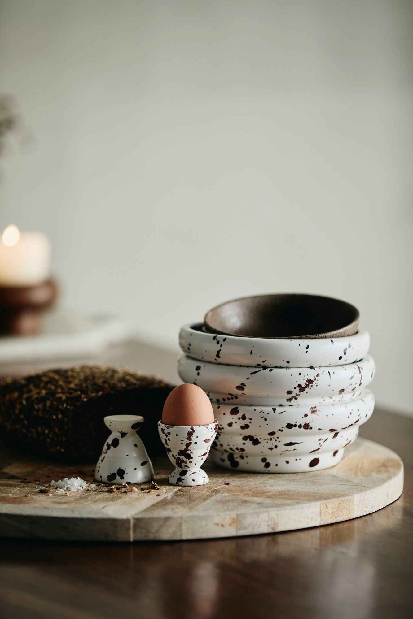 RIA bowl w. splash - ivory