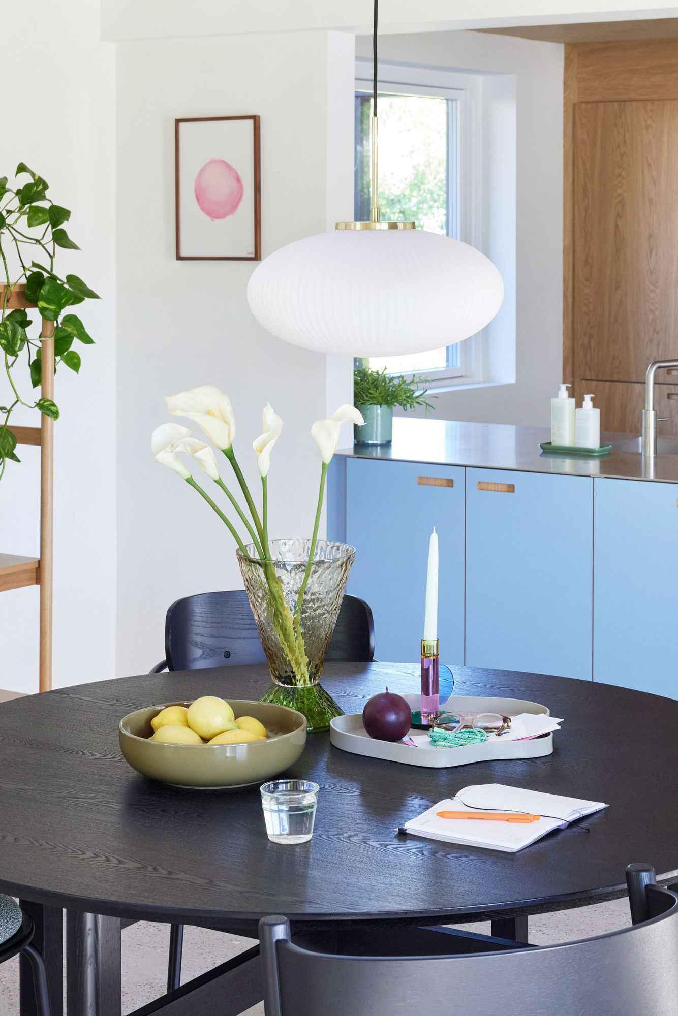 Serene Pendant Ellipse White