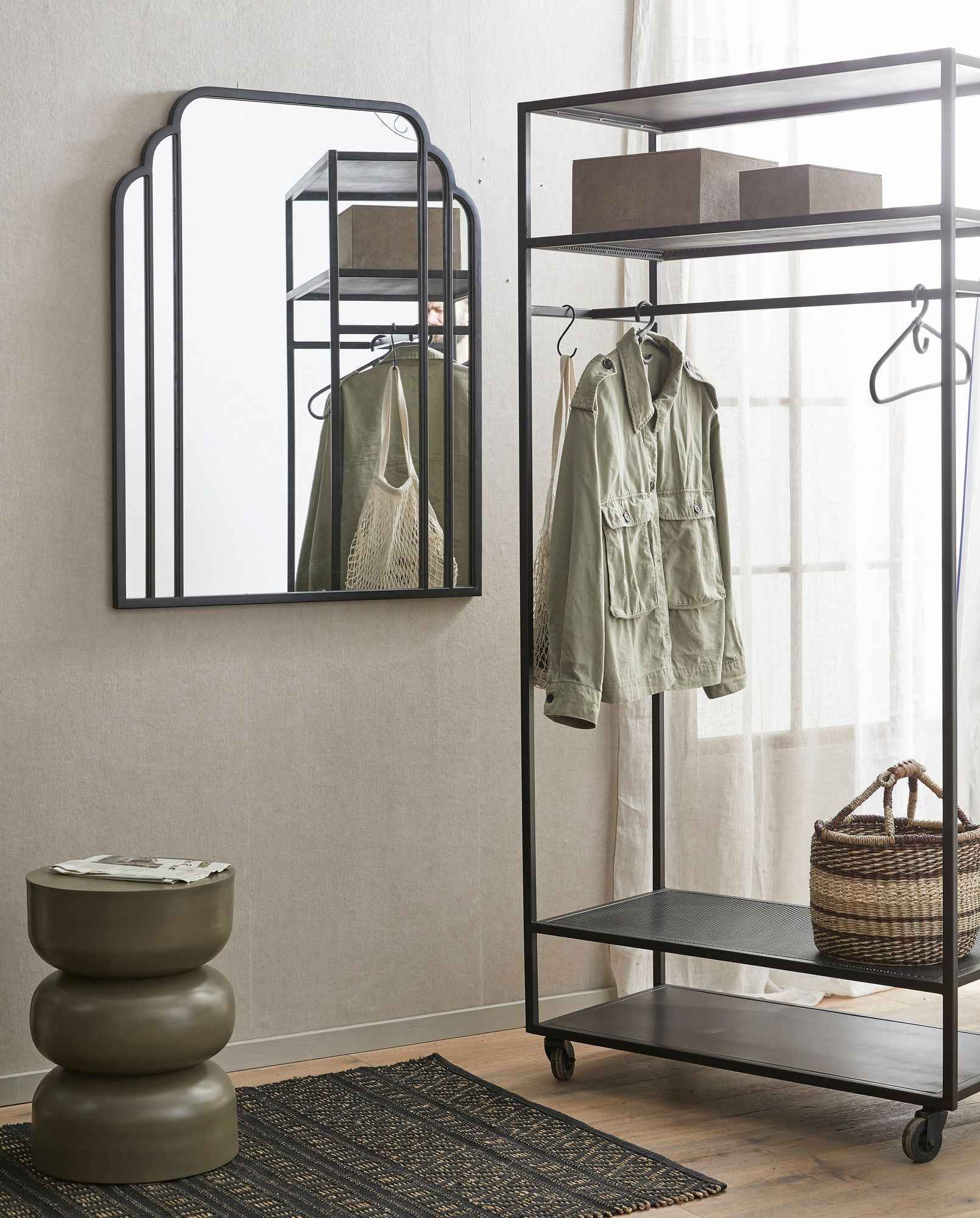 SKYLARK mirror, S - black