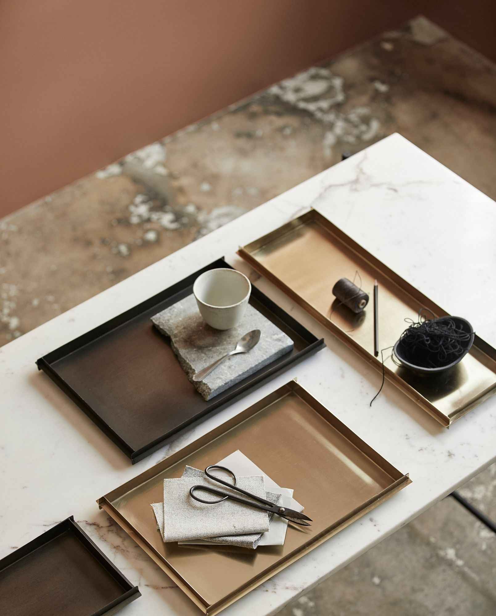 KODIAK long tray - golden finish