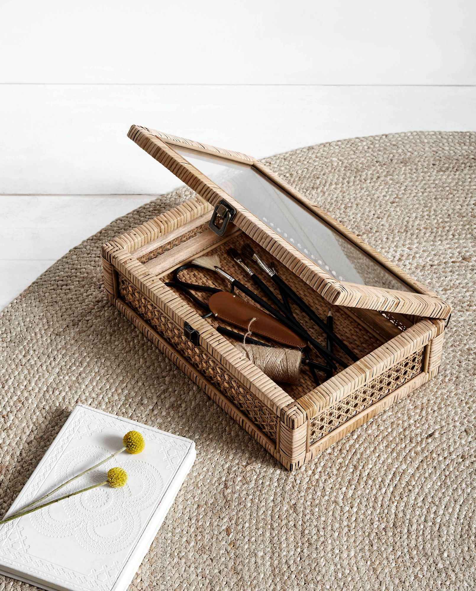 JUTE round carpet, D150 - natural