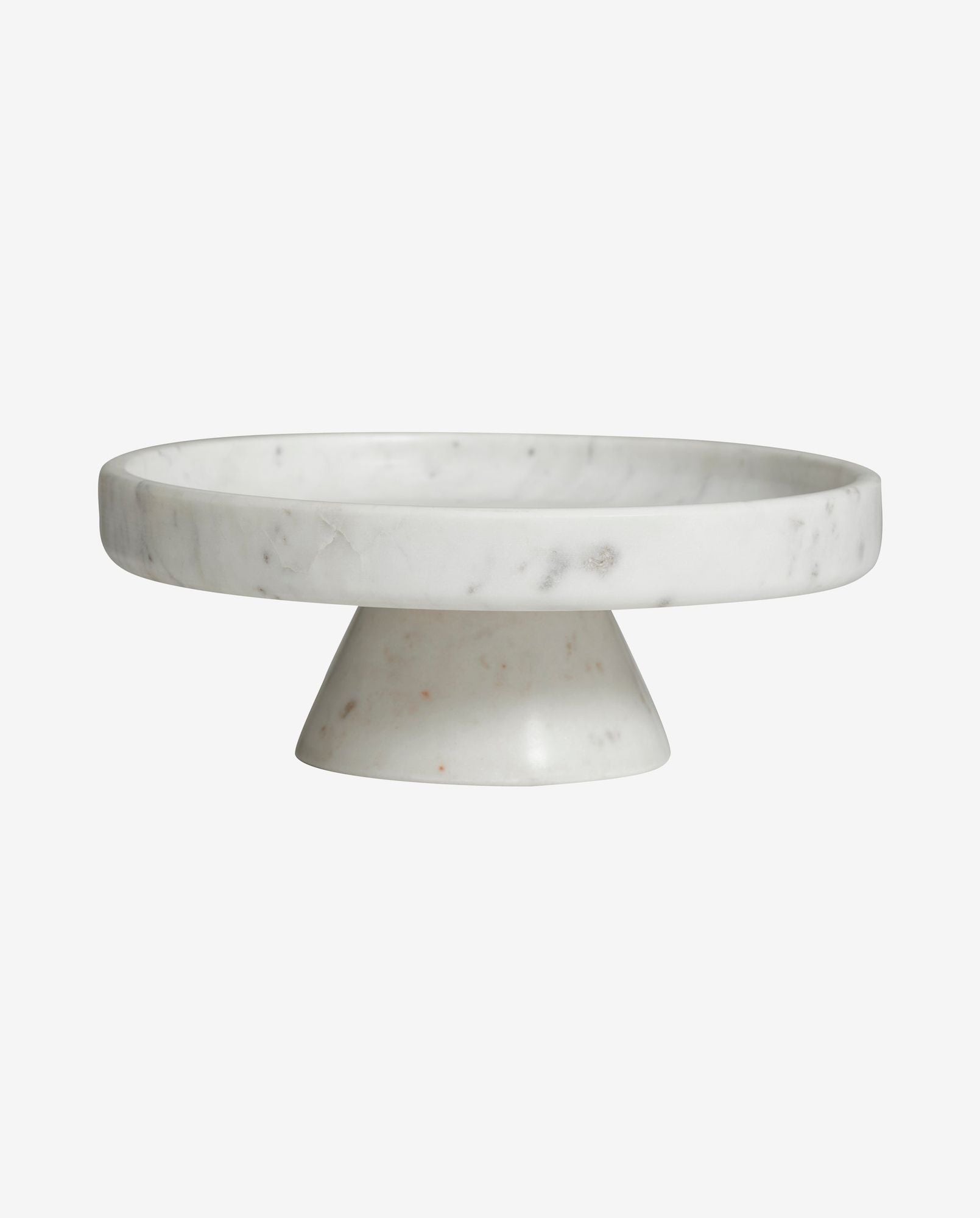 IMATRA dish on base, white marble - Bambuá