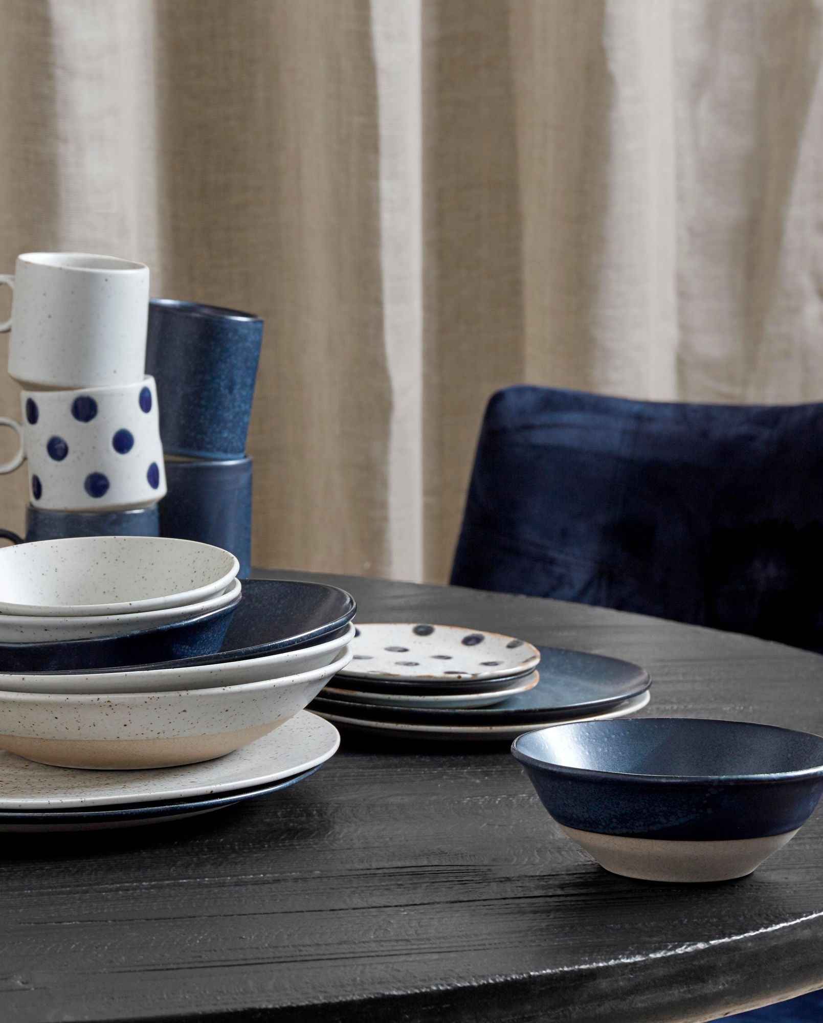 GRAINY bowl, dark blue