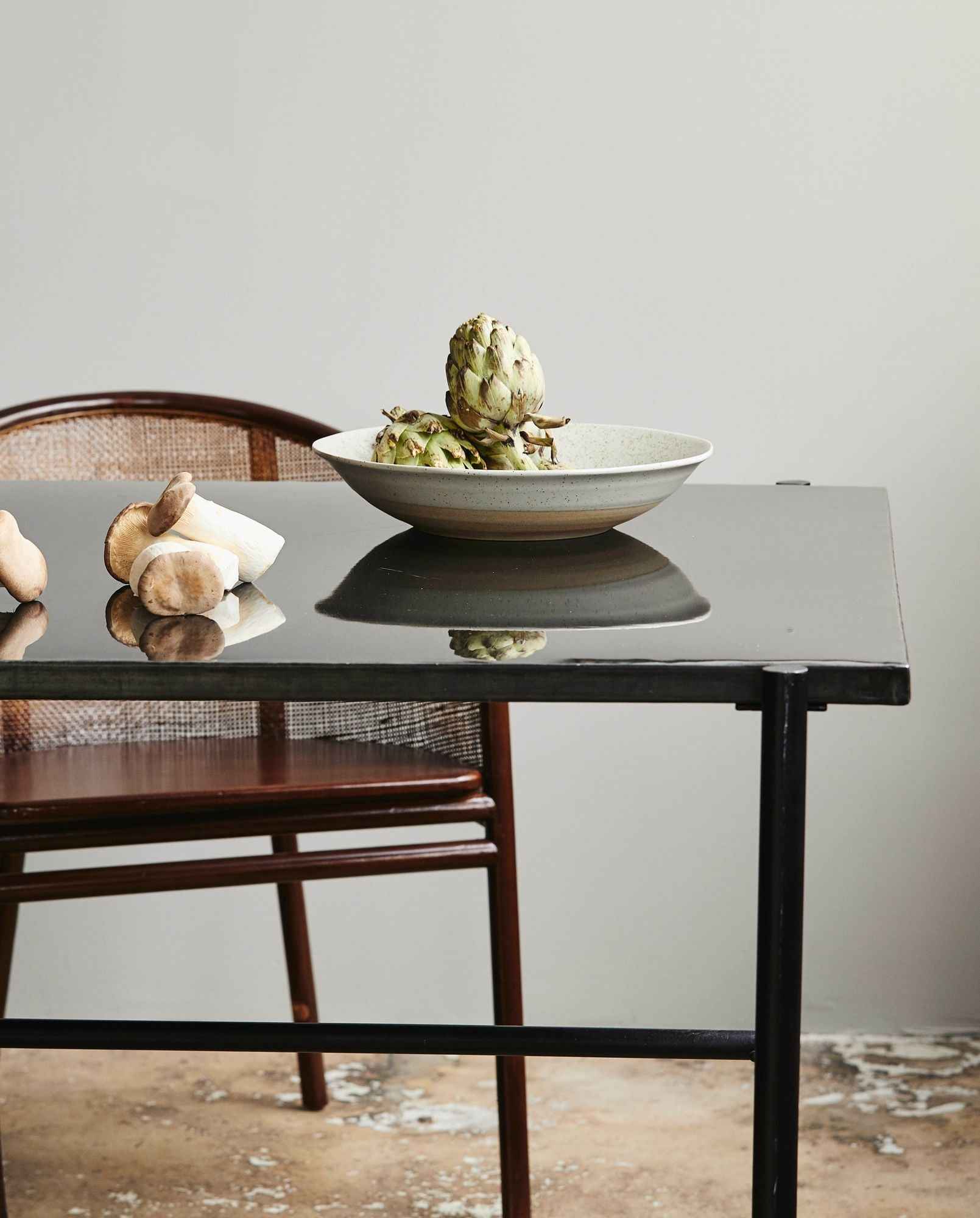 GRAINY salad plate, sand