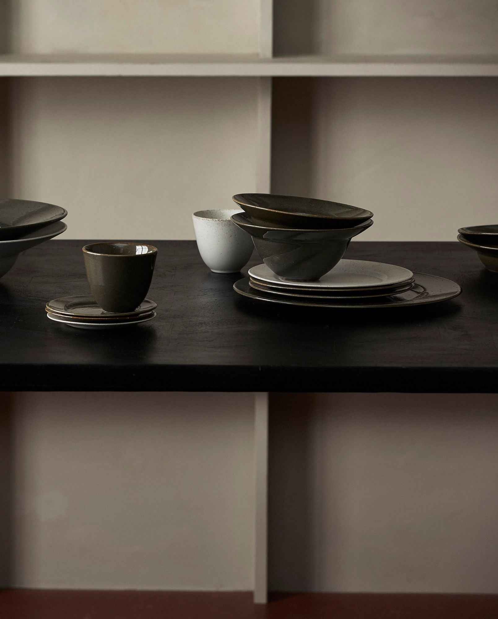 GRAWA soup plate, dark green