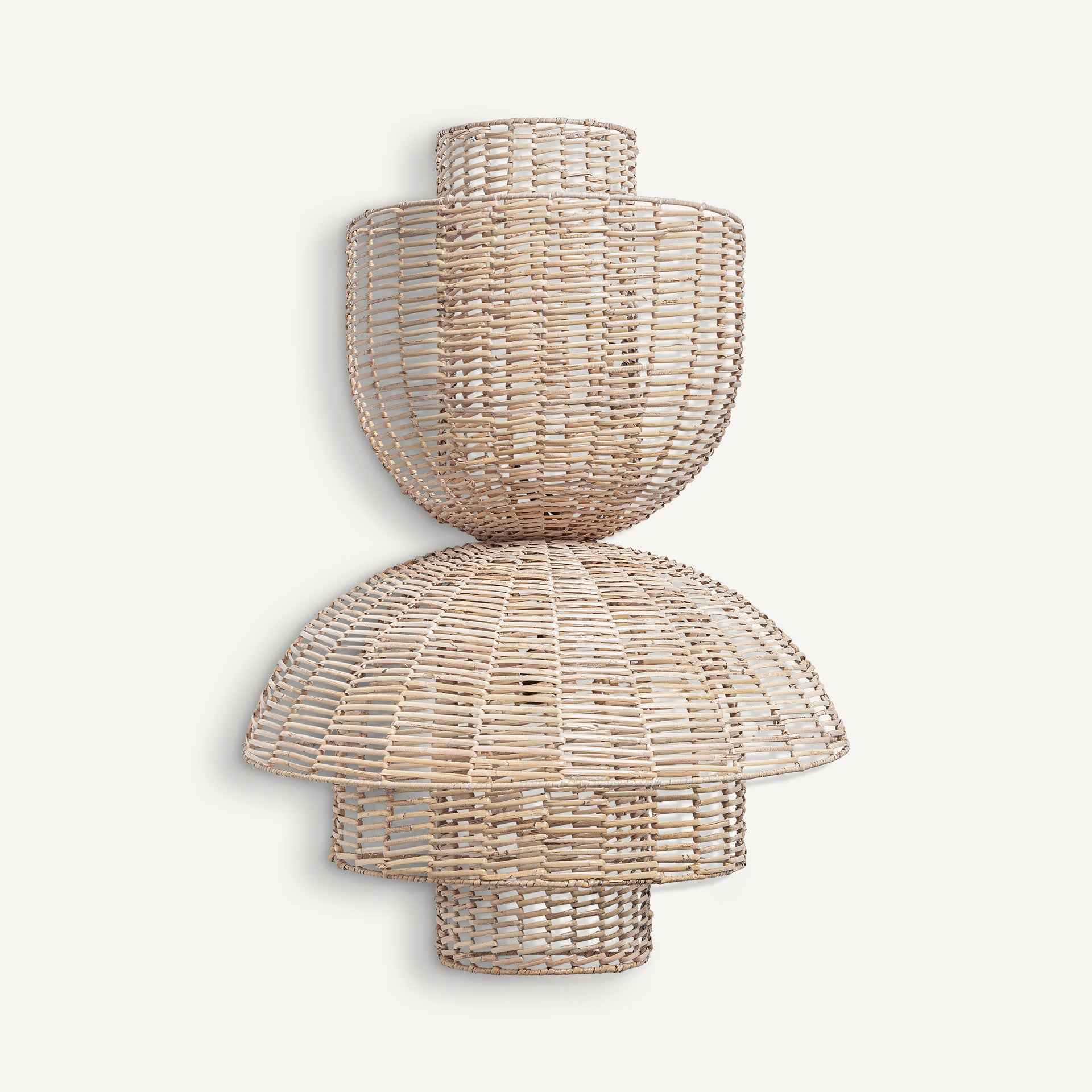 Plissé Rattan Wall Lamp - Bambuá