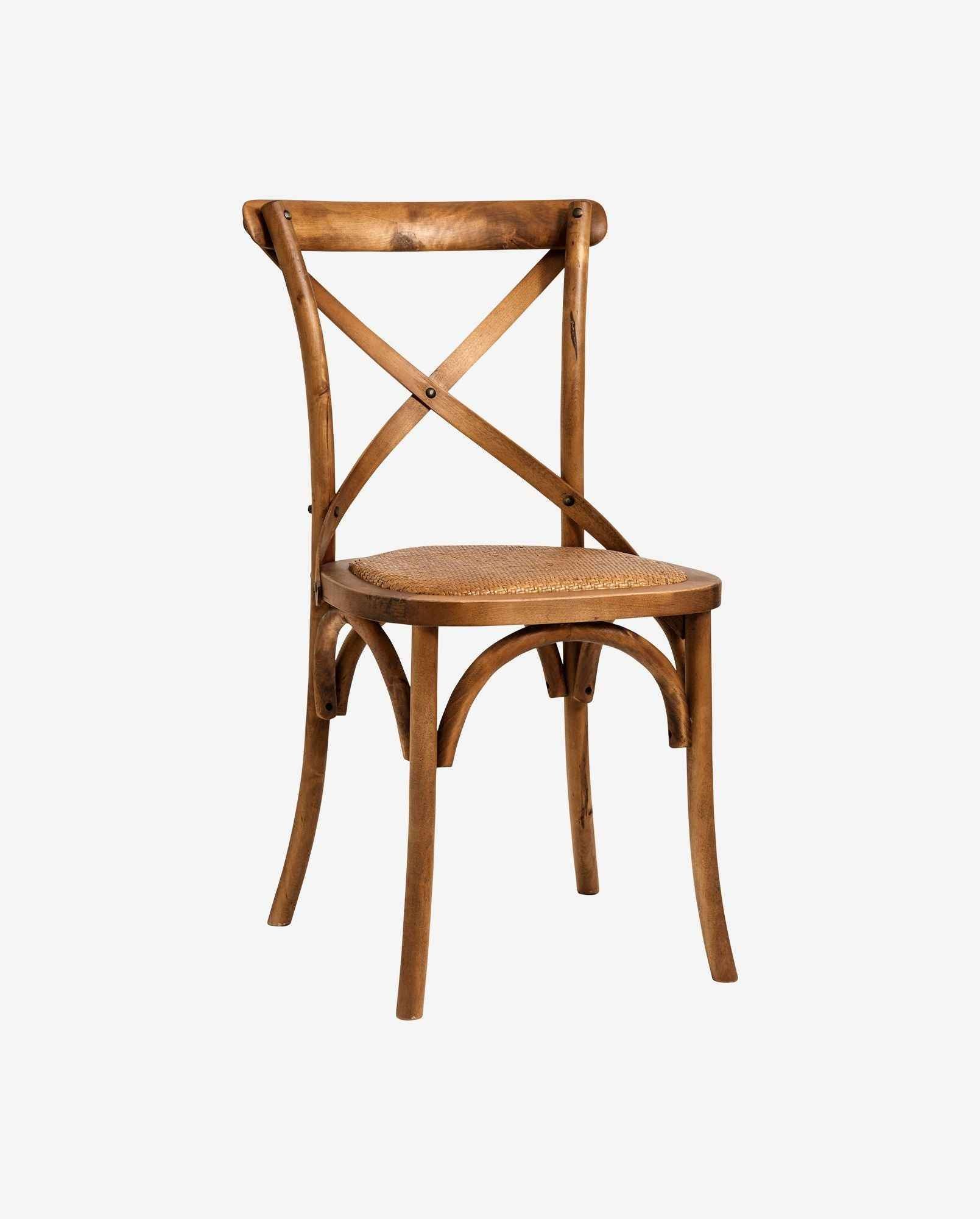 Dinner chair X, natural, wooden
