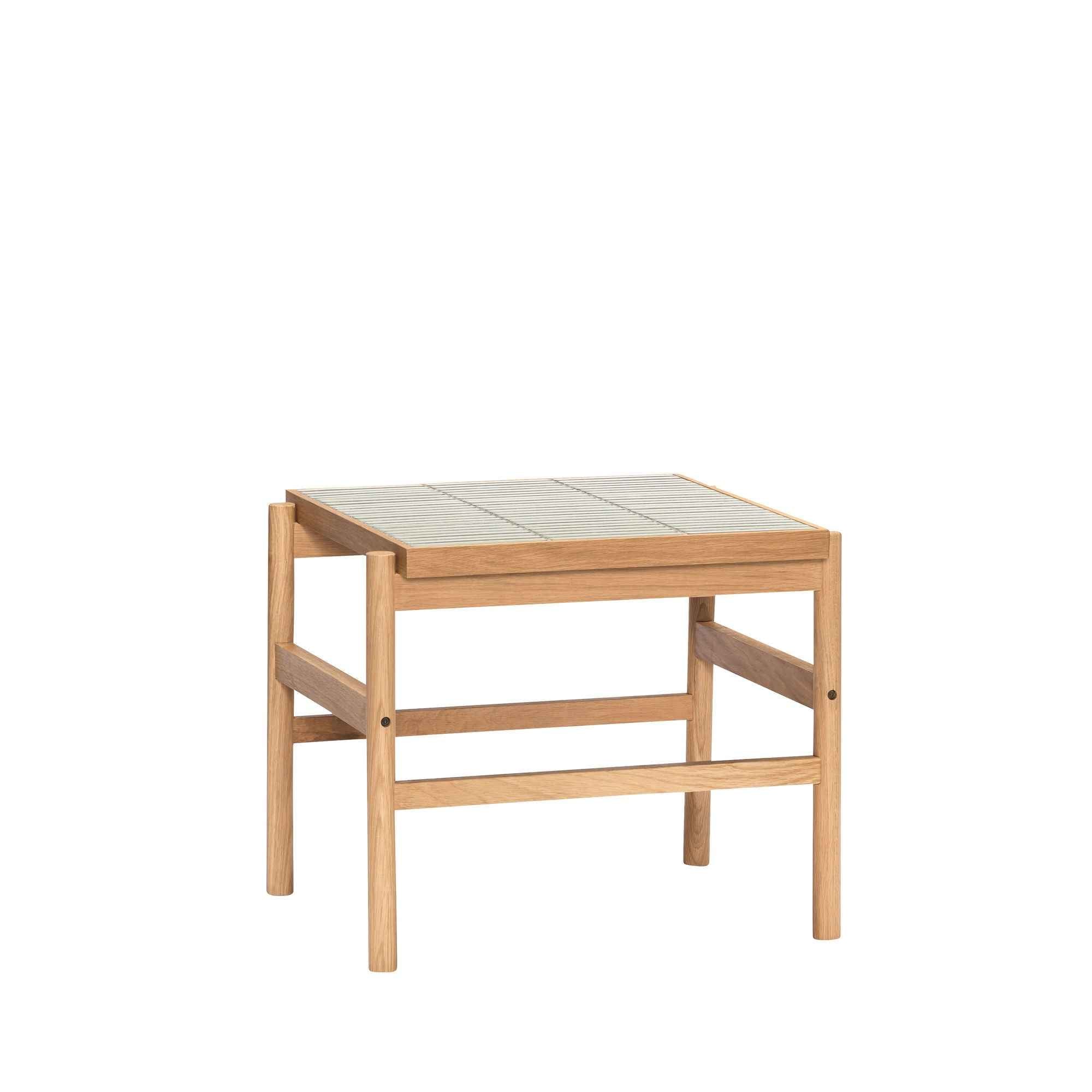 Hübsch Tile Side Table Mint/Natural