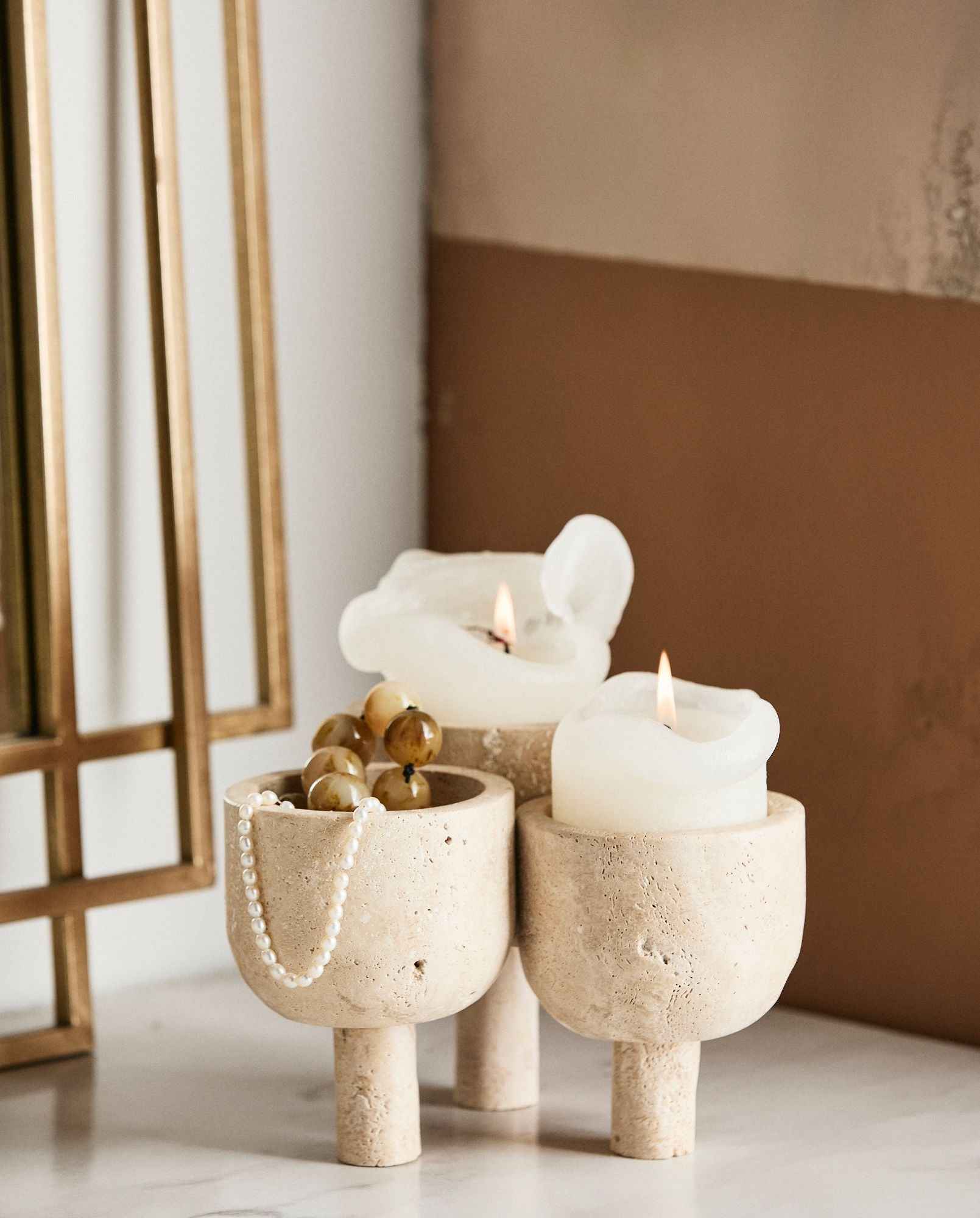 ROCA pot - ivory