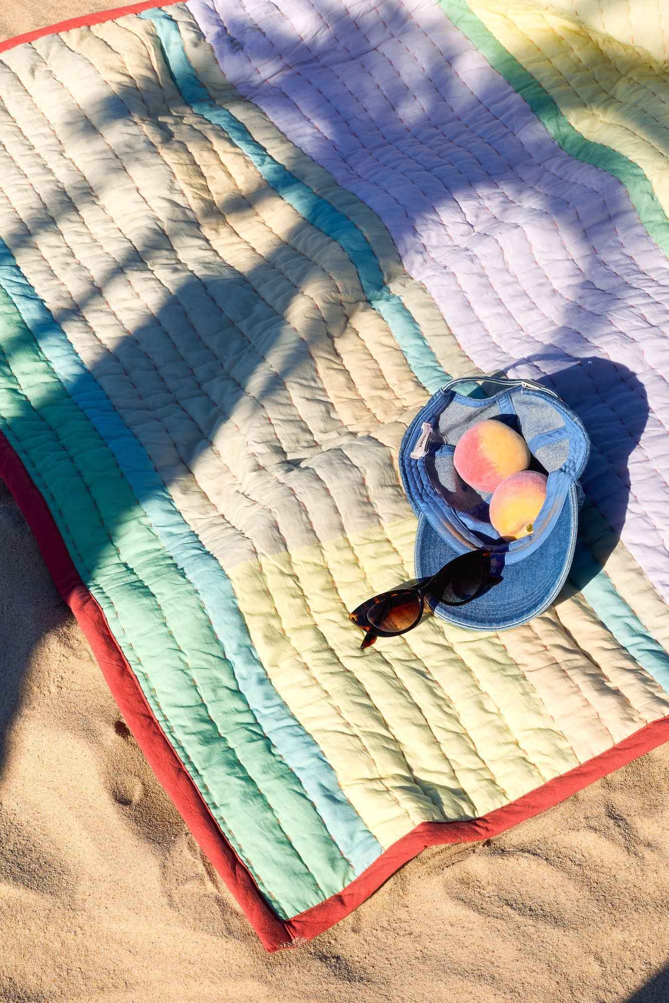 Hübsch Pavilion Plaid Block Coral/Multicolour