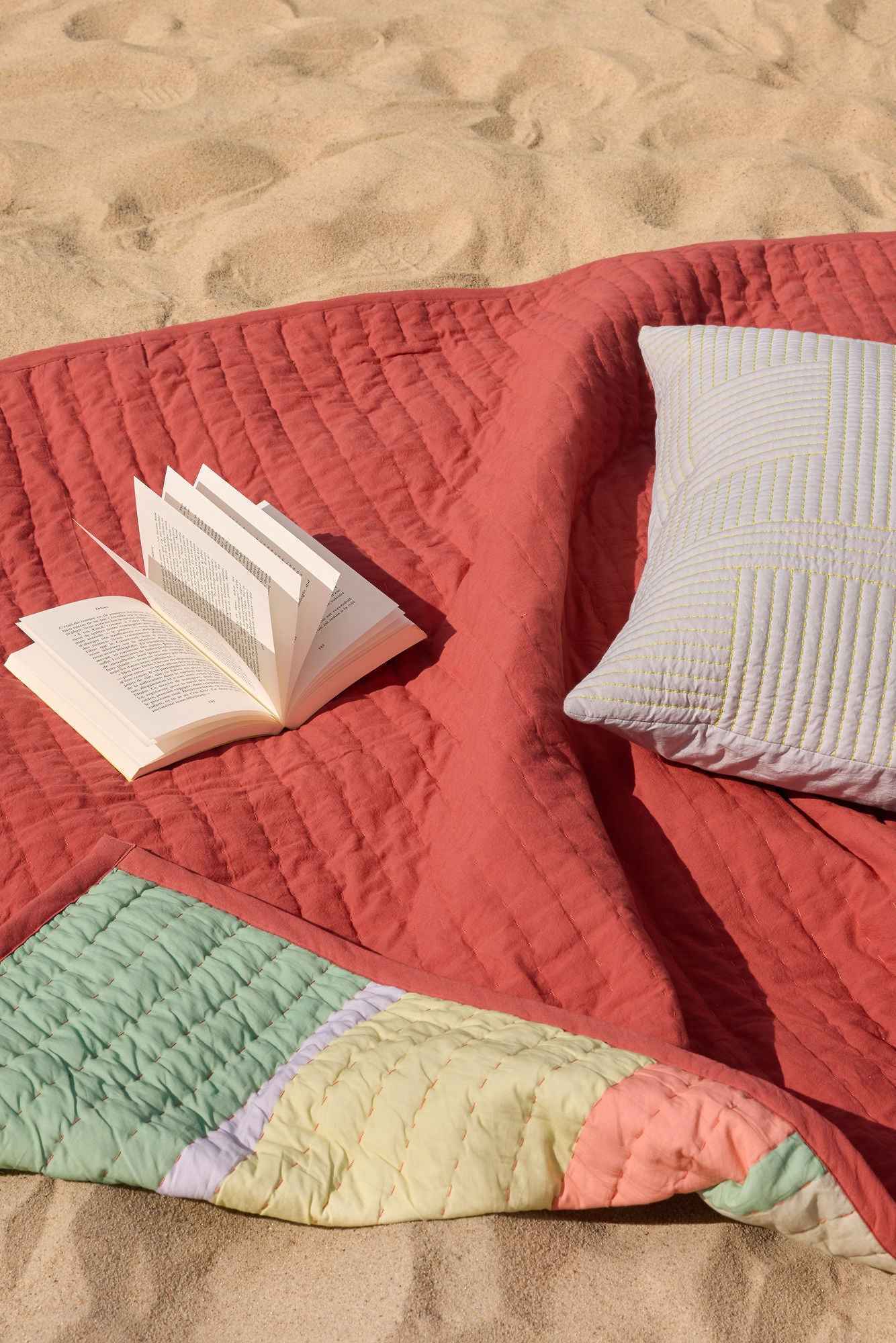 Hübsch Pavilion Plaid Block Coral/Multicolour