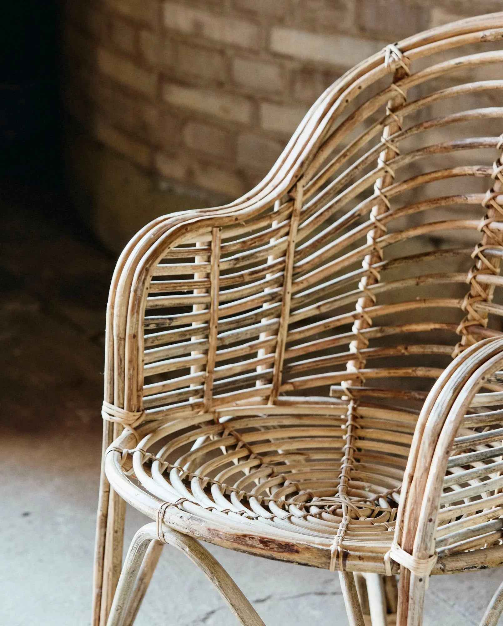 CANIA bamboo chair, natural