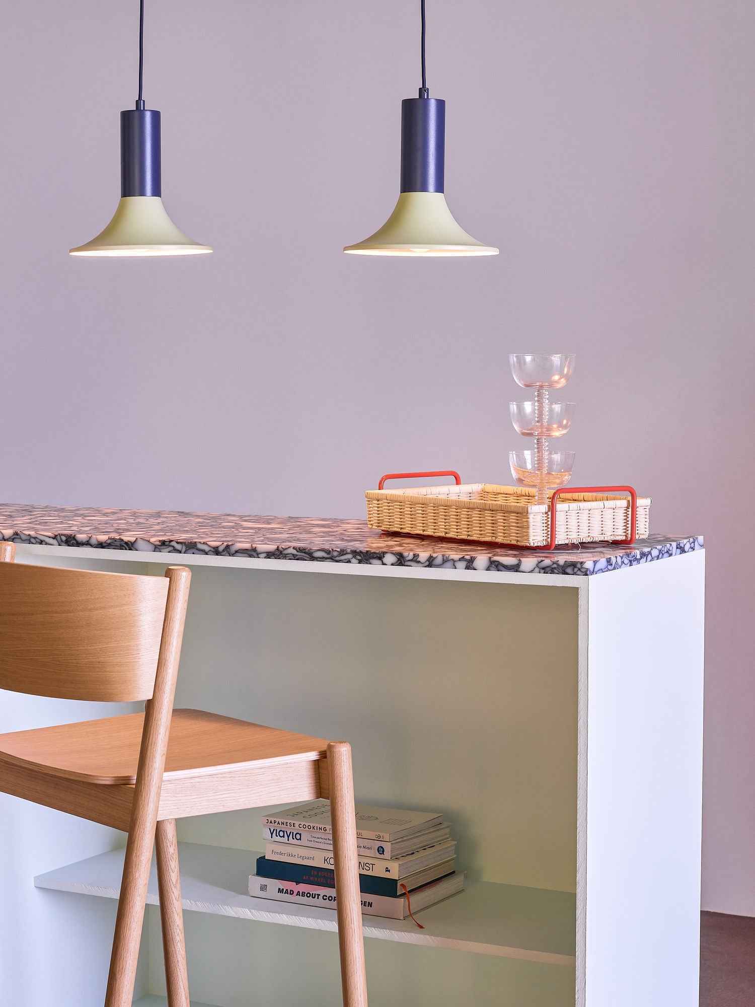 Hübsch Luminary Pendant Blue/Light green