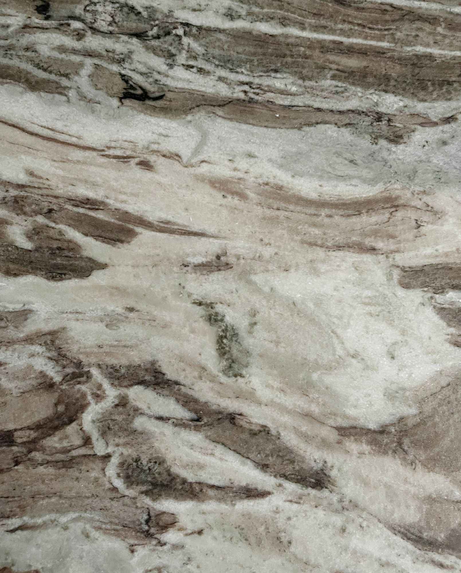 ERIE round side table - ivory marble top