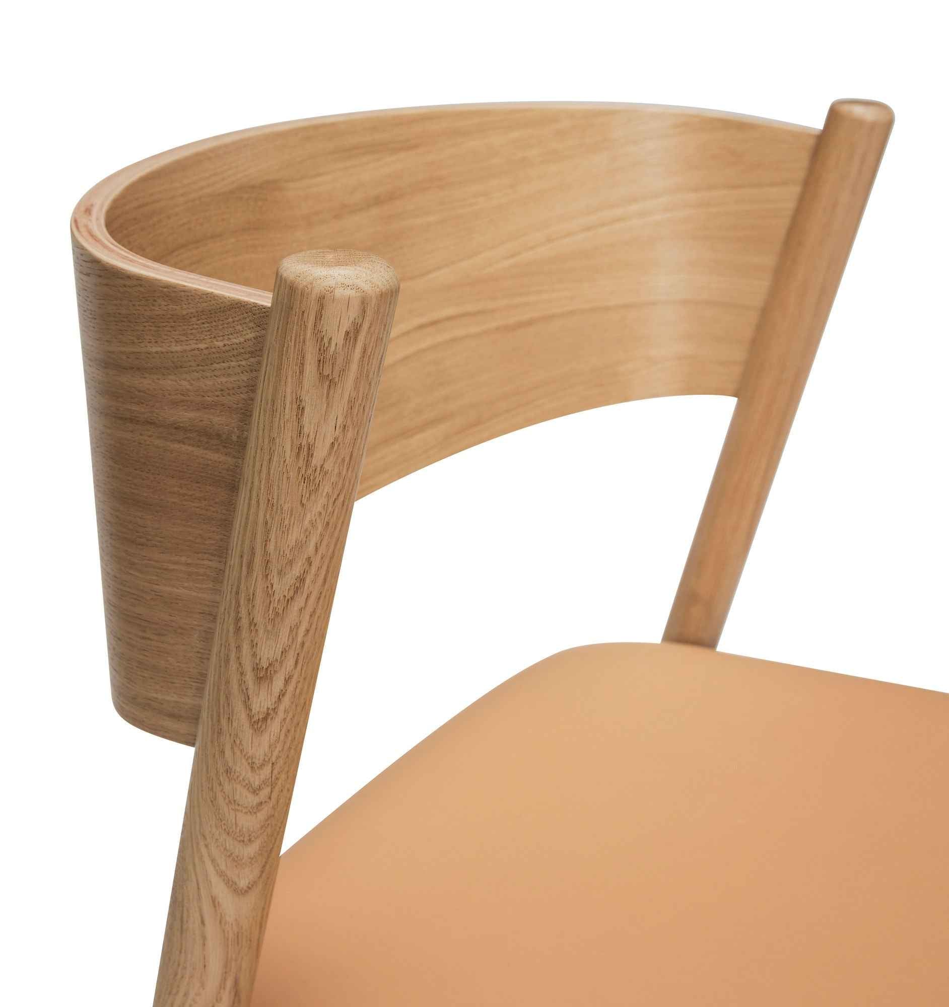 Oblique Dining Chair Seat Natural