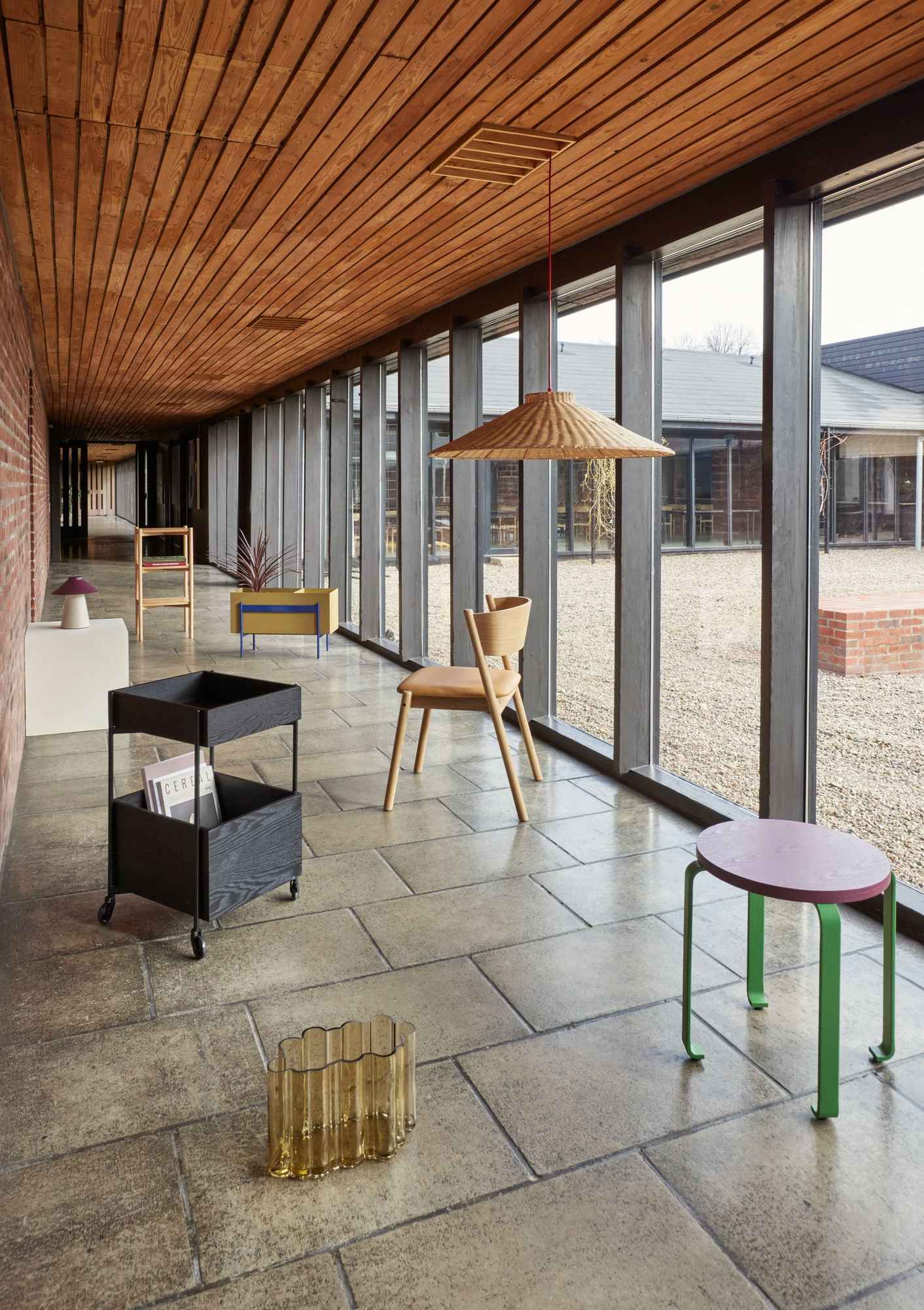 Oblique Dining Chair Seat Natural