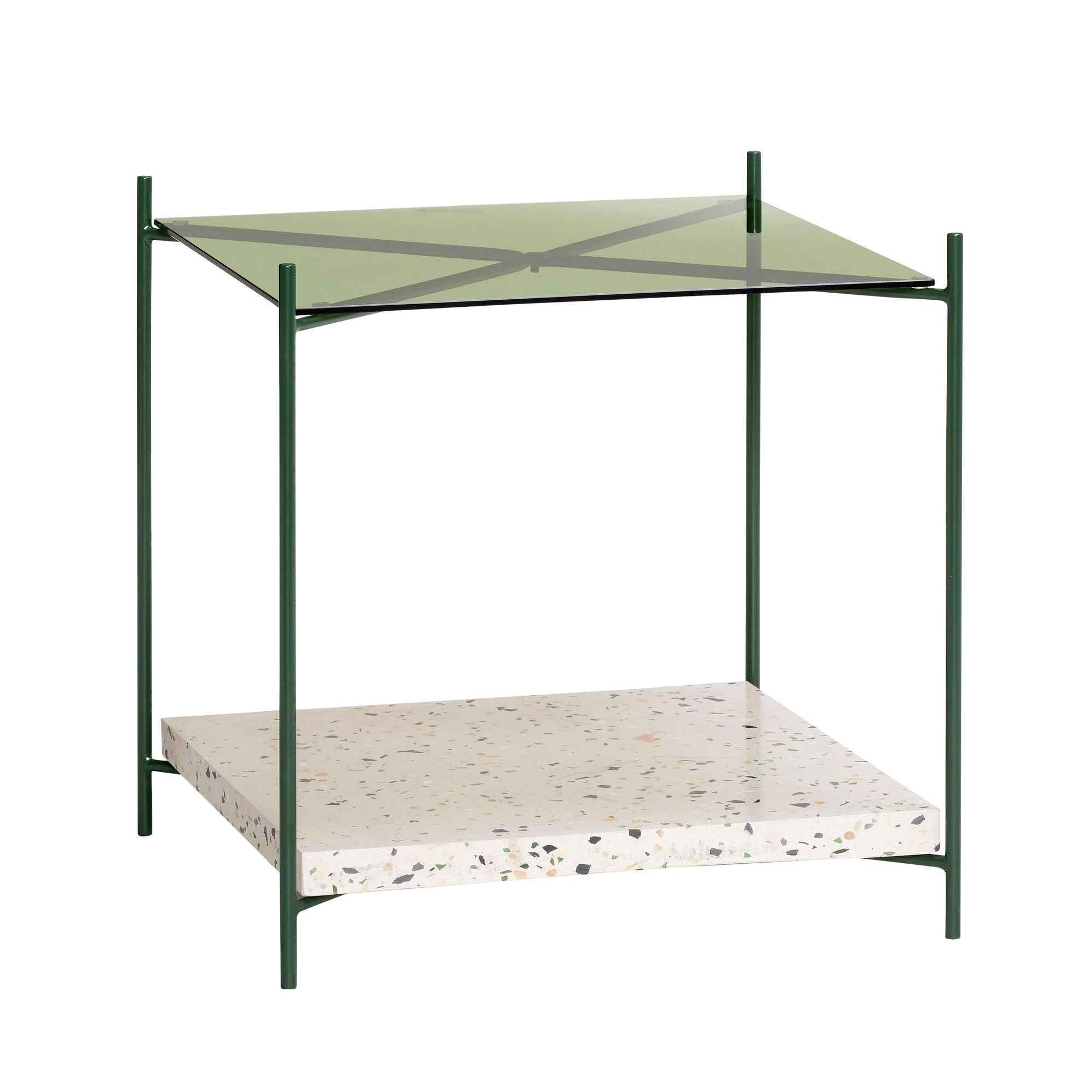 Hübsch Niche Side Table Green/Terrazzo