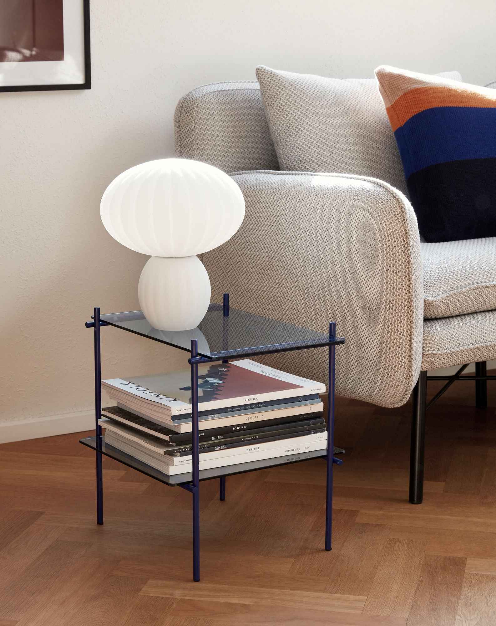 Hübsch Niche Side Table Square Small Blue