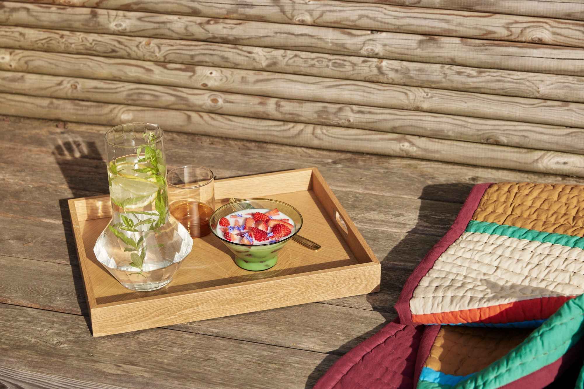 Hübsch Pavilion Plaid Block Burgundy/Multicolour