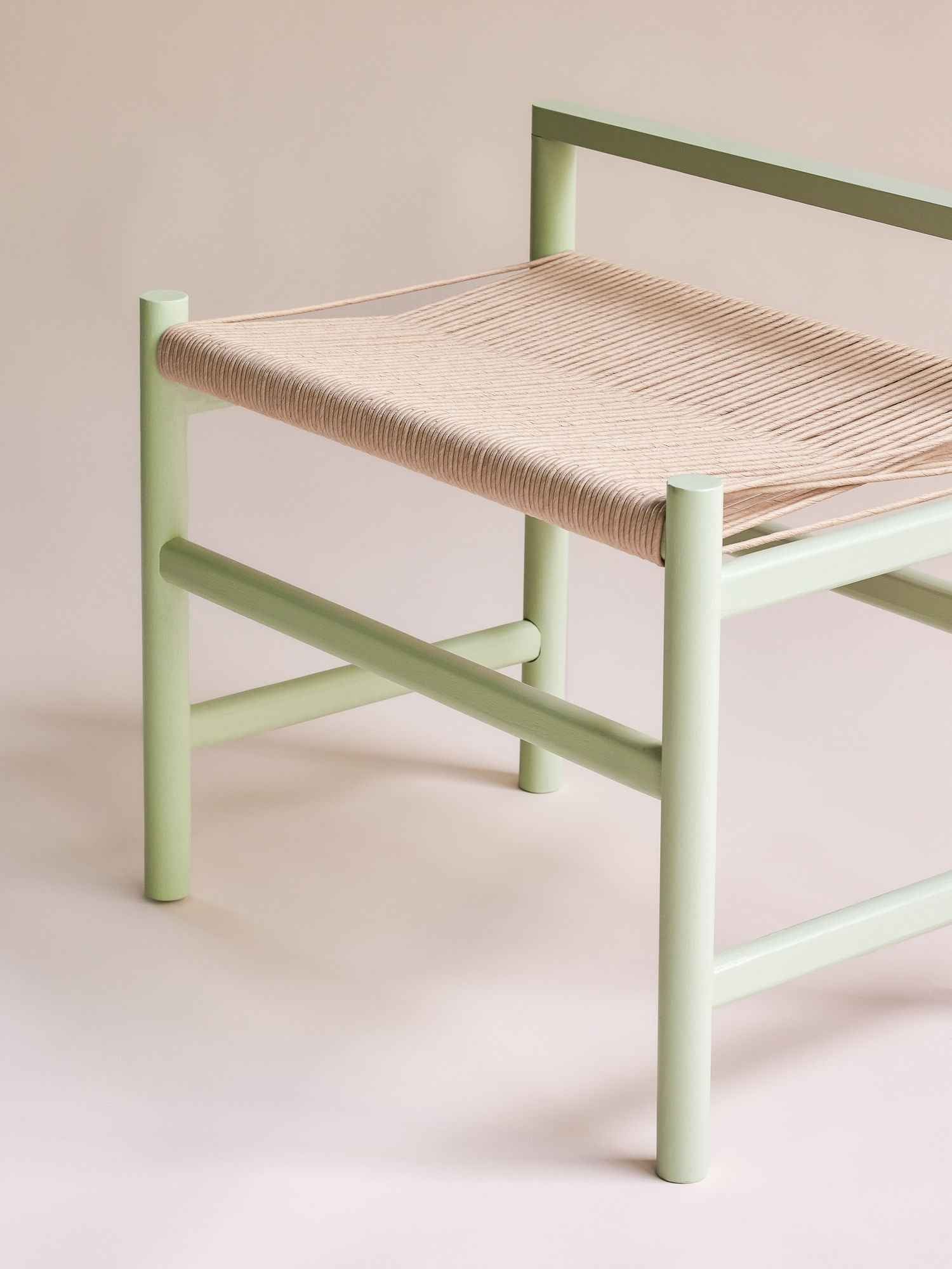 Hübsch Heritage Bench Small Light green