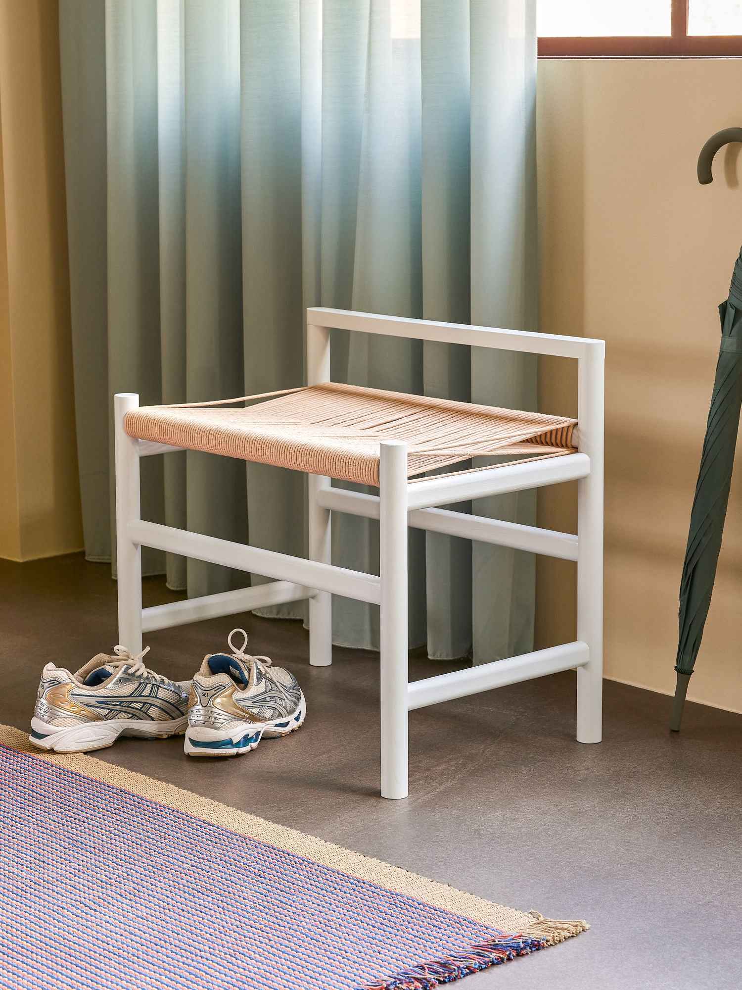 Hübsch Heritage Bench Small Light grey