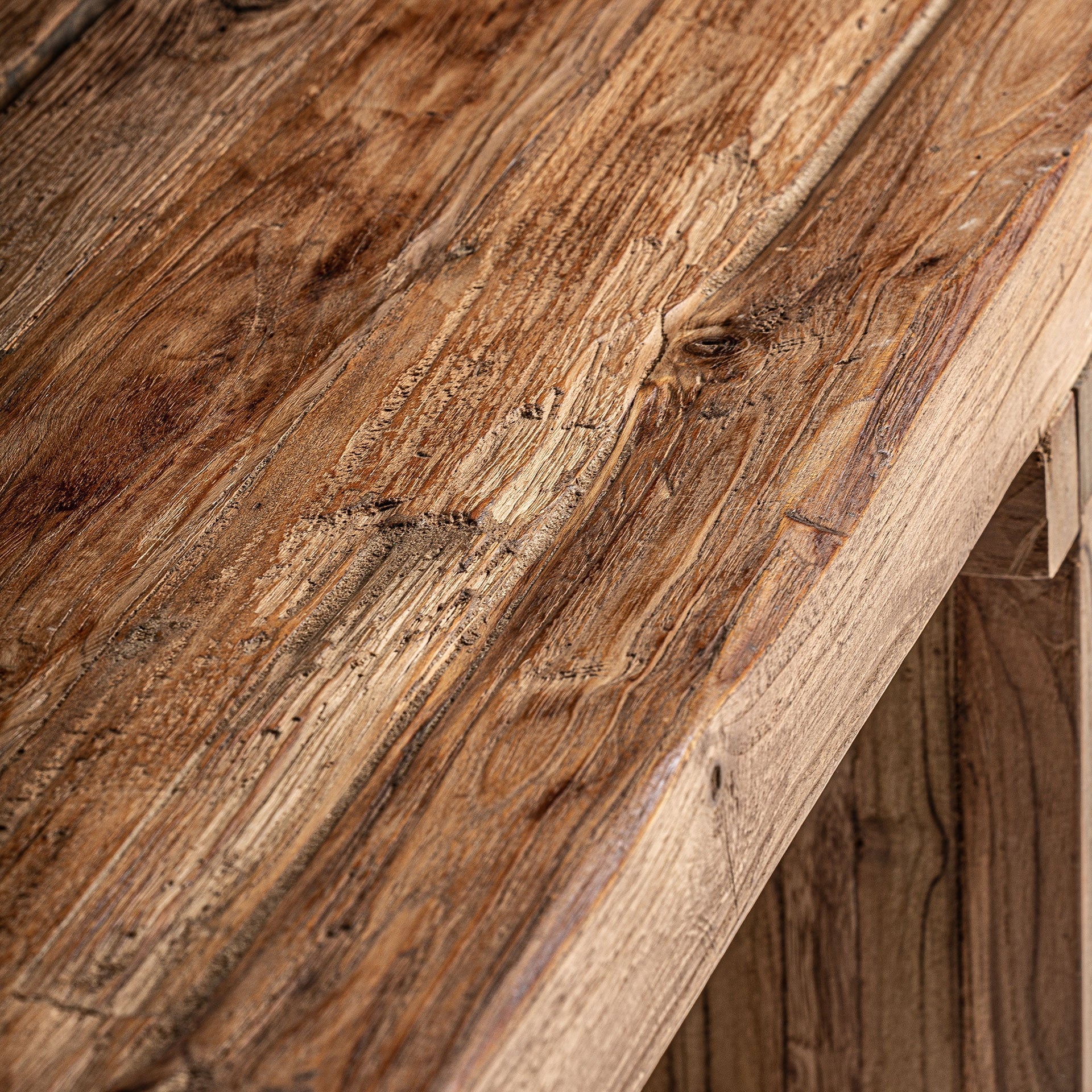 Nysted Coffee Table | Reclaimed Railway Wood Architectural Table - Bambuá