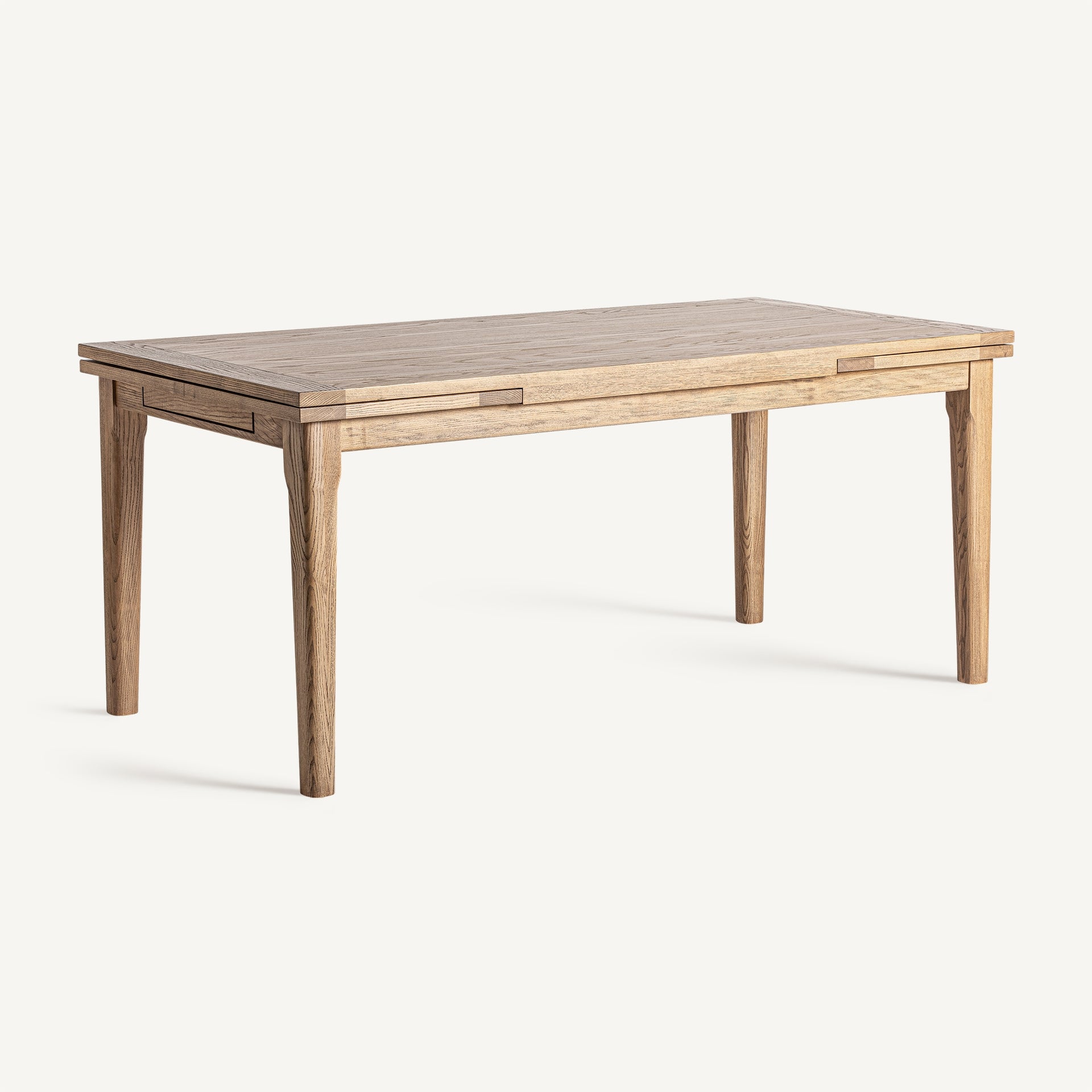 Heikant Extending Dining Table – Light Ash Wood Veneer - Bambuá