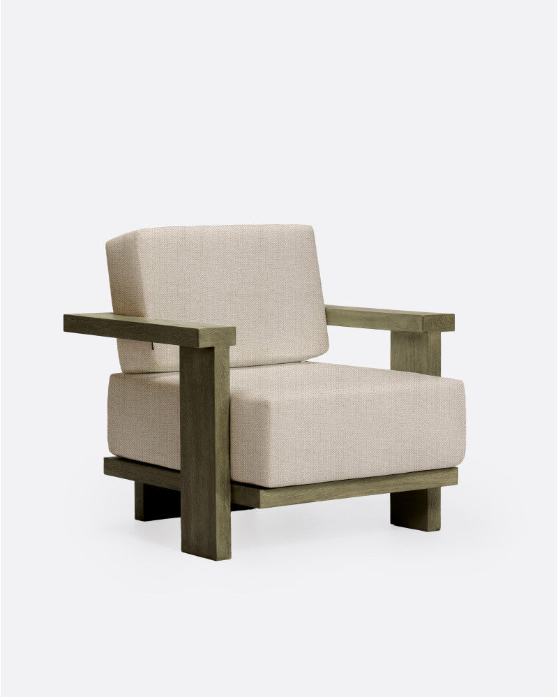 Panjang Outdoor Lounge Chair Ivory